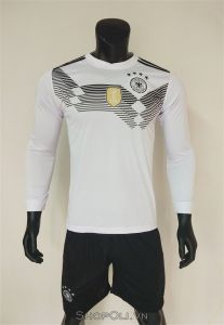 Quần áo đá banh World Cup 2018 đổi tuyển Đức trắng sân nhà tay dài