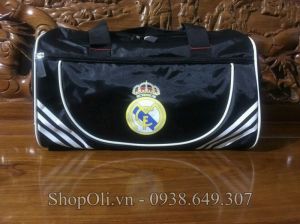 Túi trống đựng giày thể  thao Real Madrid đen