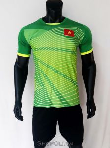 Quần áo bóng đá Việt Nam thủ môn xanh lá 2018