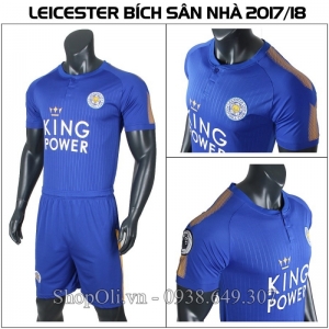 Đồ đá banh clb Leicester City xanh sân nhà 2017-2018 (Liên hệ)