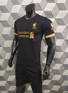 Quần áo đá bóng CLB Liverpool đen 2019-2020