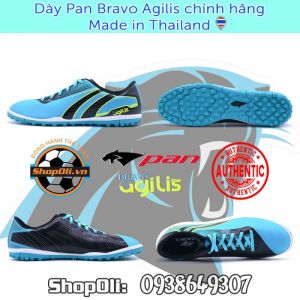 Giày đá bóng đế đinh TF Pan Bravo Agilis màu xanh dương