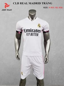 Áo quần bóng đá CLB Real Madrid trắng mới 2020