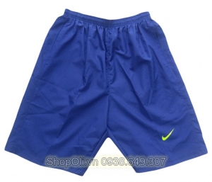 Quần đùi thể thao Nike vải dù - màu xanh