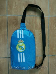 Túi đeo chéo thể thao clb Real Madrid xanh