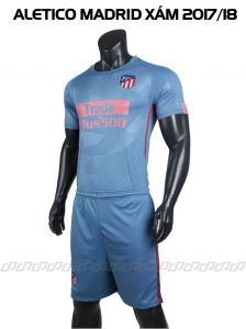 Quần áo đá bóng clb Atlectico Madrid xám  2017 - 2018 (Liên hệ)