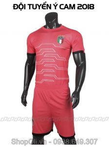 Quần áo đá bóng đội tuyển Ý cam hồng  2017 - 2018 ( Liên hệ)