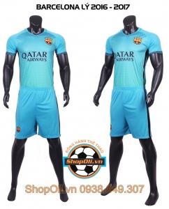 Quần áo đá banh Barcelona xanh 2016-2017 (Liên hệ)