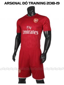Quần áo đá bóng clb Arsenal đỏ đô training  2017 - 2018 (Liên hệ)
